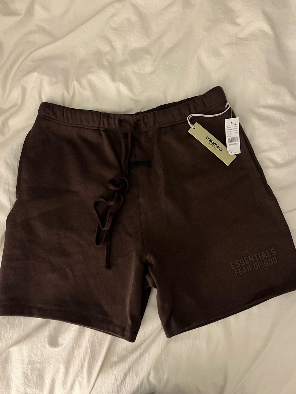 Fear of God Essentials Men's Brown Athletic Shorts